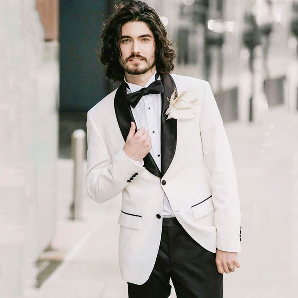men's suits & blazers white groom tuxedos classic wedding costume mariage homme black shawl lapel terno masculino 2piece jacket man bla, White;black
men's suits & blazers white groom tuxedos classic wedding costume mariage homme black shawl lapel terno masculino 2piece jacket man bla, White;black