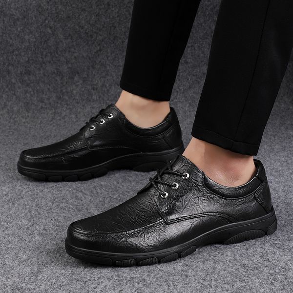 autumn men shoes genuine leather men dress shoes lace upoutdoor luxury men's business oxfords classic gentleman o4, Black
autumn men shoes genuine leather men dress shoes lace upoutdoor luxury men's business oxfords classic gentleman o4, Black