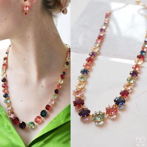 2020 amybaby handmade faceted colorful glass crystal womens necklace jewelry for party, Silver
2020 amybaby handmade faceted colorful glass crystal womens necklace jewelry for party, Silver