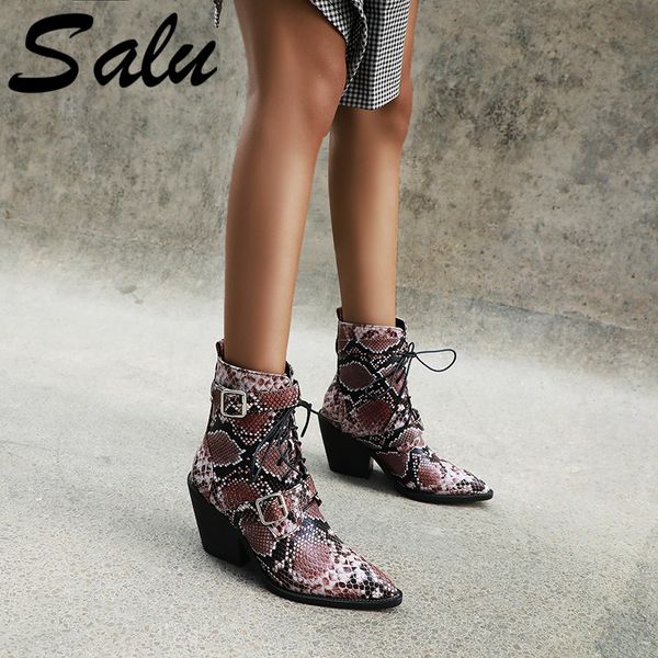 salu vintage new prints synthetic leather women pointed toe ankle boots prom party shoes woman big size 48 chunky heels, Black
salu vintage new prints synthetic leather women pointed toe ankle boots prom party shoes woman big size 48 chunky heels, Black