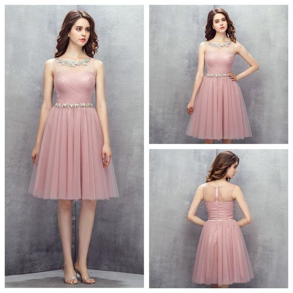 sweet scoop sleeveless tulle a-line short bridesmaid dresses lace appliques crystals beading fabulous prom dresses, White;pink
sweet scoop sleeveless tulle a-line short bridesmaid dresses lace appliques crystals beading fabulous prom dresses, White;pink