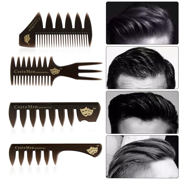 new 1pc wide teeth hairbrush fork comb men beard hairdressing brush barber shop styling tool salon accessory, Silver
new 1pc wide teeth hairbrush fork comb men beard hairdressing brush barber shop styling tool salon accessory, Silver