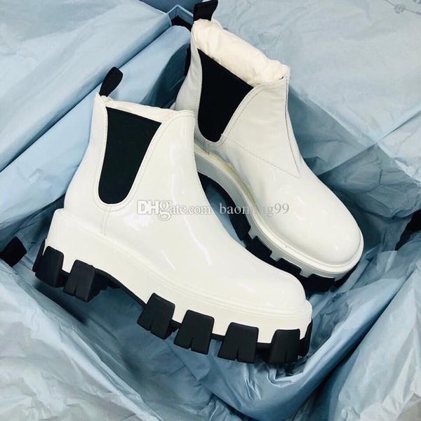 2019 designer women shoes patent leather fashion british boots round toe martin boots chunky heel round toes short autumn winter ankle boots, Black
2019 designer women shoes patent leather fashion british boots round toe martin boots chunky heel round toes short autumn winter ankle boots, Black