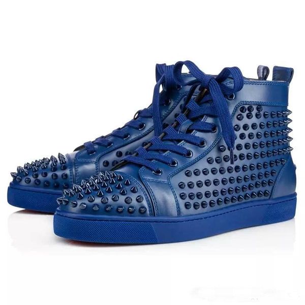 red bottom designer shoes high cut spike version cow sedue calf sneaker luxury party wedding shoes genuine leather casual shoes, Black
red bottom designer shoes high cut spike version cow sedue calf sneaker luxury party wedding shoes genuine leather casual shoes, Black