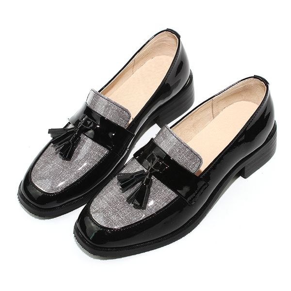 custom flats women's shoes college style square head patent leather loafers women low heel woman casual flat shoe ing, Black
custom flats women's shoes college style square head patent leather loafers women low heel woman casual flat shoe ing, Black