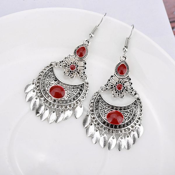 bohemia fashion jewelry women's vintage earrings water drop tassels dangle earrings s239, Silver
bohemia fashion jewelry women's vintage earrings water drop tassels dangle earrings s239, Silver