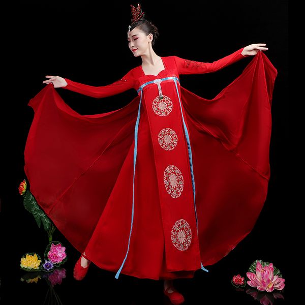 chinese style hanfu classical folk dance fairy costume chinese korean national minority dress dance costume, Black;red
chinese style hanfu classical folk dance fairy costume chinese korean national minority dress dance costume, Black;red