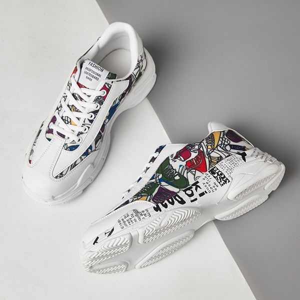 2019 men's sneakers Graffiti shoes comfortable casual Men's Fashion Breathable Lace-up Sport Walking Shoes Sneakers
2019 men's sneakers Graffiti shoes comfortable casual Men's Fashion Breathable Lace-up Sport Walking Shoes Sneakers