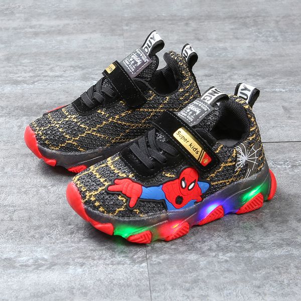 children sneakers with light kids boys led shoes breathable luminous glowing baby toddler boy sneakers tenis infantil, Black
children sneakers with light kids boys led shoes breathable luminous glowing baby toddler boy sneakers tenis infantil, Black