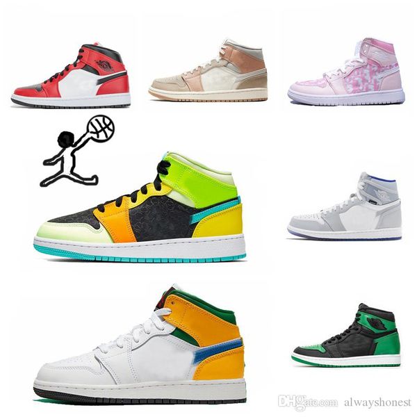 2020 new 1 1s high og mens basketball shoes pink pine green designer men shoes athletics sneakers trainers chaussures 40-46
2020 new 1 1s high og mens basketball shoes pink pine green designer men shoes athletics sneakers trainers chaussures 40-46