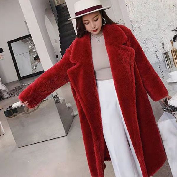 bella philosophy women winter faux fur warm long coat long sleeve female thick teddy bear coat casual loose oversize outwears, Black
bella philosophy women winter faux fur warm long coat long sleeve female thick teddy bear coat casual loose oversize outwears, Black