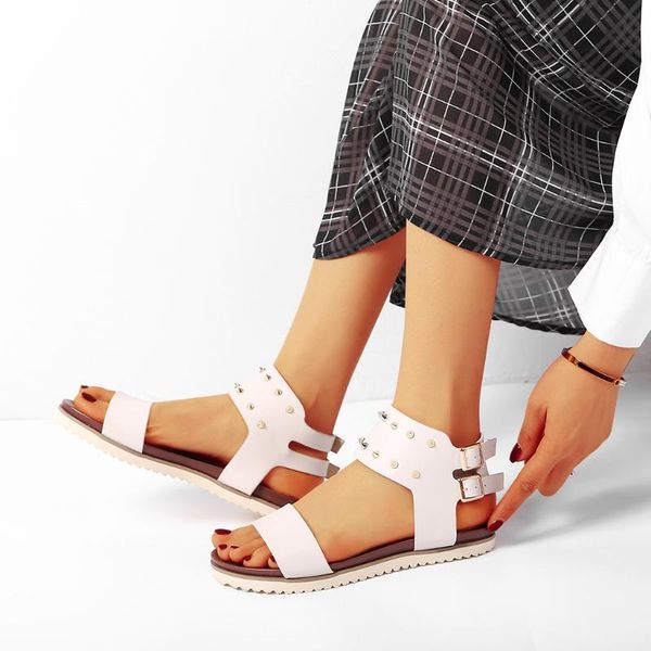 chamsgend summer 2020 new belt buckle beach cloth rivet roman flat slippers plus size sandals
chamsgend summer 2020 new belt buckle beach cloth rivet roman flat slippers plus size sandals