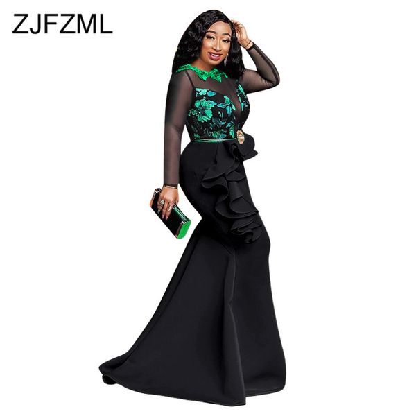 floral mesh perspective mermaid dress women long sleeve elegant maxi party dress autumn ruffles spliced bodycon dresses, Black;pink
floral mesh perspective mermaid dress women long sleeve elegant maxi party dress autumn ruffles spliced bodycon dresses, Black;pink