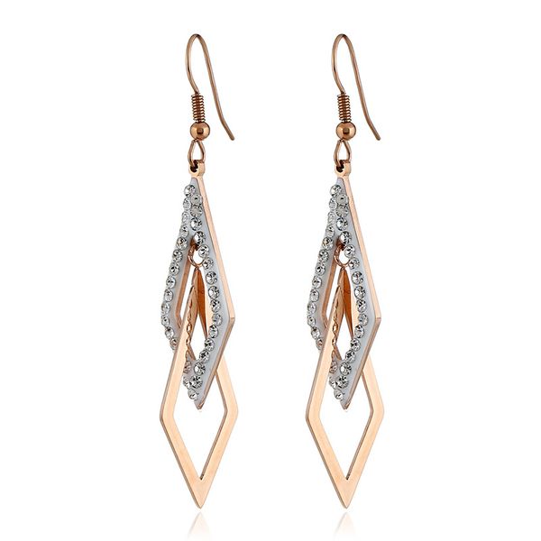 fashion temperament titanium steel ear cuff earrings personality geometry double ring diamond studded earring simple long jewelry, Silver
fashion temperament titanium steel ear cuff earrings personality geometry double ring diamond studded earring simple long jewelry, Silver