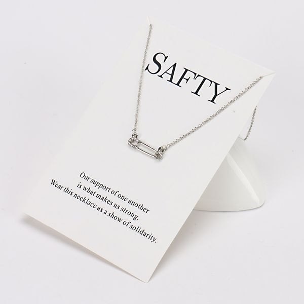 yishan trendy link chains necklace meaning of make us strong pin pendant necklace for party birthday valentine's day gift cn26, Black
yishan trendy link chains necklace meaning of make us strong pin pendant necklace for party birthday valentine's day gift cn26, Black