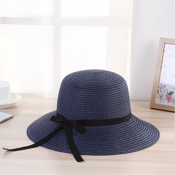 women foldable ladies anti uv bowknot design portable wide brim floppy straw sun hat travel summer adjustable beach, Blue;gray
women foldable ladies anti uv bowknot design portable wide brim floppy straw sun hat travel summer adjustable beach, Blue;gray