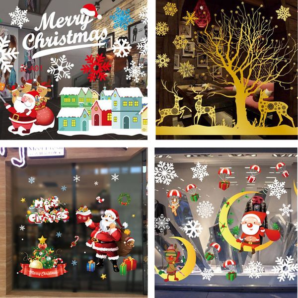 new christmas decoration window glass stickers merry christmas santa claus snow pvc removable wall sticker for xmas home decals
new christmas decoration window glass stickers merry christmas santa claus snow pvc removable wall sticker for xmas home decals