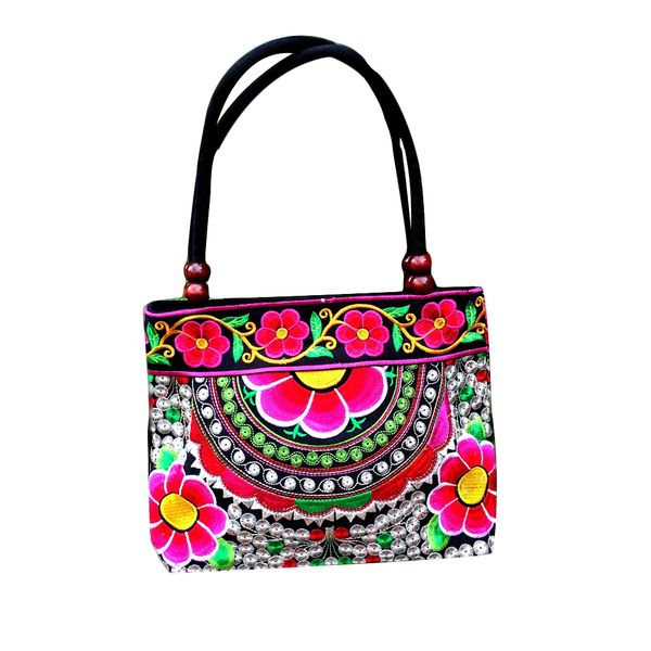 flower print women vintage bag chinese characteristics embroidery handbag ethnic canvas wood beads shoulder bag
flower print women vintage bag chinese characteristics embroidery handbag ethnic canvas wood beads shoulder bag