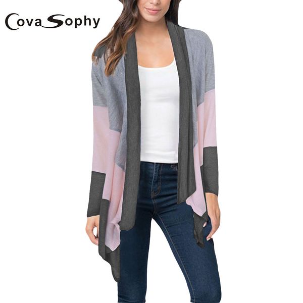 cova sophy 2017 autumn winter women fashion sweaters casual loose patchwork thin long sleeve cardigans sweater, White;black
cova sophy 2017 autumn winter women fashion sweaters casual loose patchwork thin long sleeve cardigans sweater, White;black