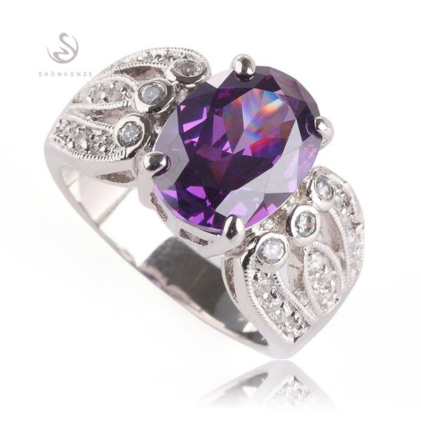 shunxunze favourite sell engagement wedding rings jewelry & accessories for women purple cubic zirconia rhodium plated r531 size 6 - 9, Silver
shunxunze favourite sell engagement wedding rings jewelry & accessories for women purple cubic zirconia rhodium plated r531 size 6 - 9, Silver
