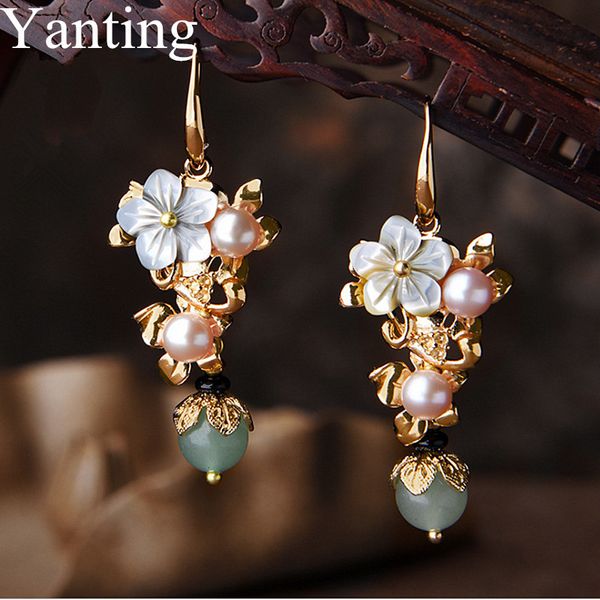 yanting старинные серьги для женщин классический дворец серьги перлы женщины цвета золота серьги shell цветок этнический камень earing 029 c, Silver
yanting старинные серьги для женщин классический дворец серьги перлы женщины цвета золота серьги shell цветок этнический камень earing 029 c, Silver