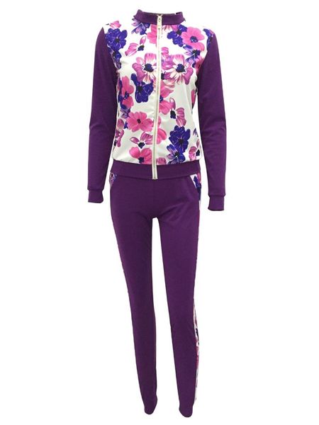 women sportsuit 2 piece set floral print crop jacket +pants tracksuit casual set for women female zipper fitness suit famous, Gray
women sportsuit 2 piece set floral print crop jacket +pants tracksuit casual set for women female zipper fitness suit famous, Gray