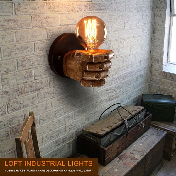1 pair of left and right hand retro creative fist resin wall lamp loft industrial style lamp sushi restaurant bar restaurant caf
1 pair of left and right hand retro creative fist resin wall lamp loft industrial style lamp sushi restaurant bar restaurant caf
