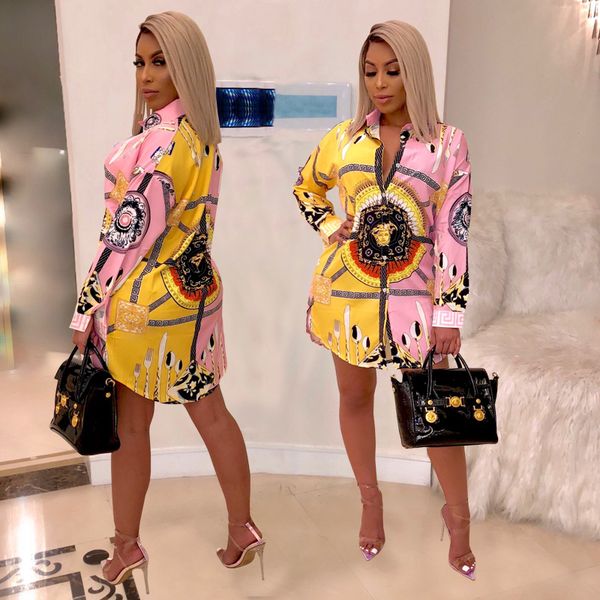 2019 hisimple loose african women vintage print turn down neck long sleeve mini dress shirt casual dresses vestidos casual outfit s-3xl, Black;gray
2019 hisimple loose african women vintage print turn down neck long sleeve mini dress shirt casual dresses vestidos casual outfit s-3xl, Black;gray