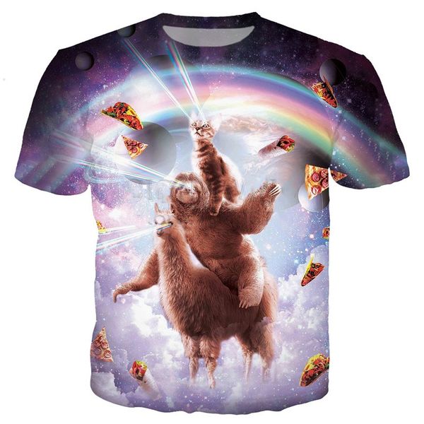 новая мода мужчины / женщины space лень / кошка верхом llama unicorn забавный 3d печати t-shirt повседневная рубашка с коротким рукавом трой, White;black
новая мода мужчины / женщины space лень / кошка верхом llama unicorn забавный 3d печати t-shirt повседневная рубашка с коротким рукавом трой, White;black