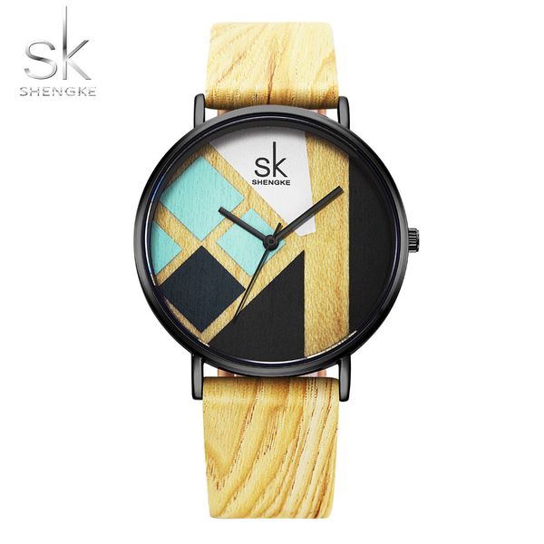 shengke brand women's bracelet watches fashion wooden style leather strap sport ladies watch luxury quartz clock women relogio, Slivery;brown
shengke brand women's bracelet watches fashion wooden style leather strap sport ladies watch luxury quartz clock women relogio, Slivery;brown