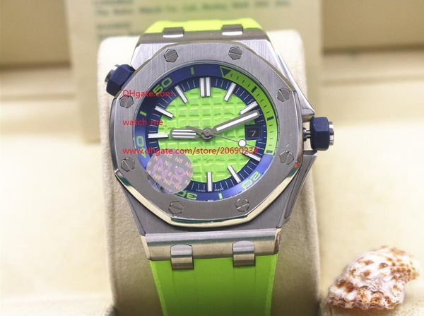 factory supplier the latest version 42mm wristwatches automatic green dial stainless steel mens watch watches rubber strap, Slivery;brown
factory supplier the latest version 42mm wristwatches automatic green dial stainless steel mens watch watches rubber strap, Slivery;brown