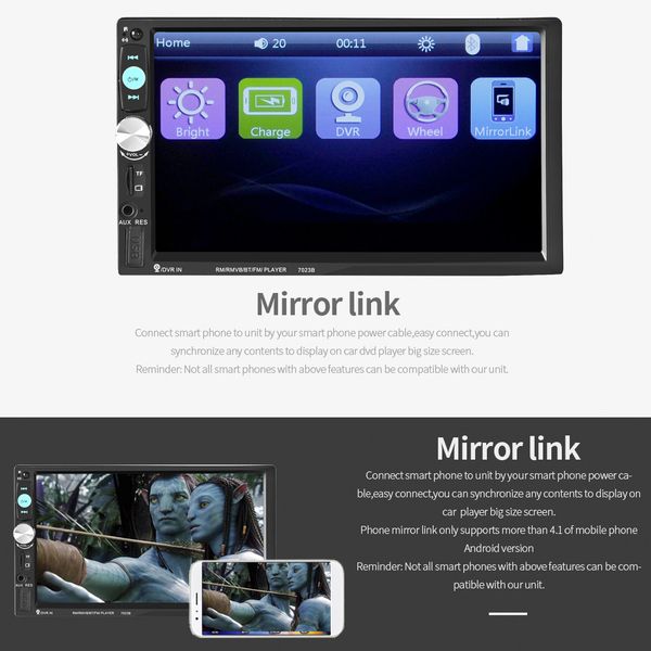 2 din car radio 7" bluetooth stereo multimedia player autoradio mp3 mp5 touch screen auto radio support rear view camera 7023b
2 din car radio 7" bluetooth stereo multimedia player autoradio mp3 mp5 touch screen auto radio support rear view camera 7023b