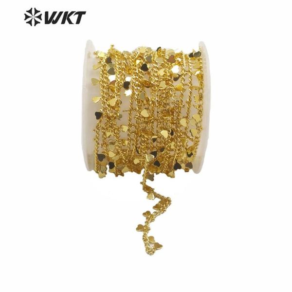 wt-bc138 wholesale brass chain with gold electroplated small heart shape pendant women jewelry chain making, Silver
wt-bc138 wholesale brass chain with gold electroplated small heart shape pendant women jewelry chain making, Silver