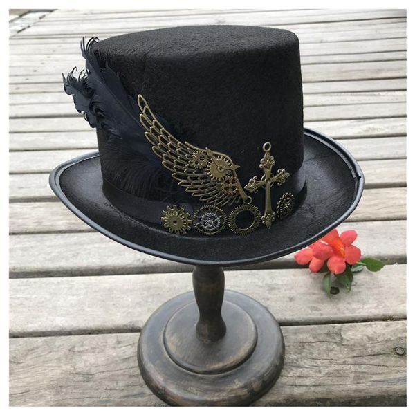 2020 men women steampunk hat with metal gear dance party hat magic size 57cm, Blue;gray
2020 men women steampunk hat with metal gear dance party hat magic size 57cm, Blue;gray