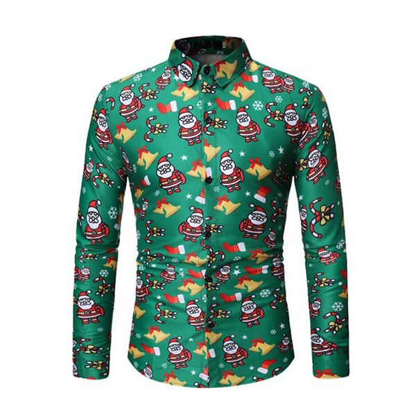 christmas shirt blouses men casual long sleeves santa claus printed autumn winter green christmas blouse camisas masculina, White;black
christmas shirt blouses men casual long sleeves santa claus printed autumn winter green christmas blouse camisas masculina, White;black