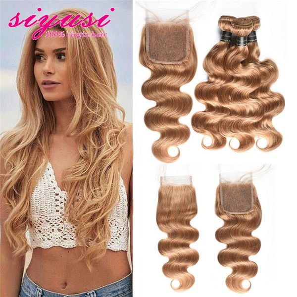 malaysian body wave human hair 3/4 bundles with closure 100% 27# honey blonde unprocessed virgin hair extensions with body wave lace closure, Black;brown
malaysian body wave human hair 3/4 bundles with closure 100% 27# honey blonde unprocessed virgin hair extensions with body wave lace closure, Black;brown