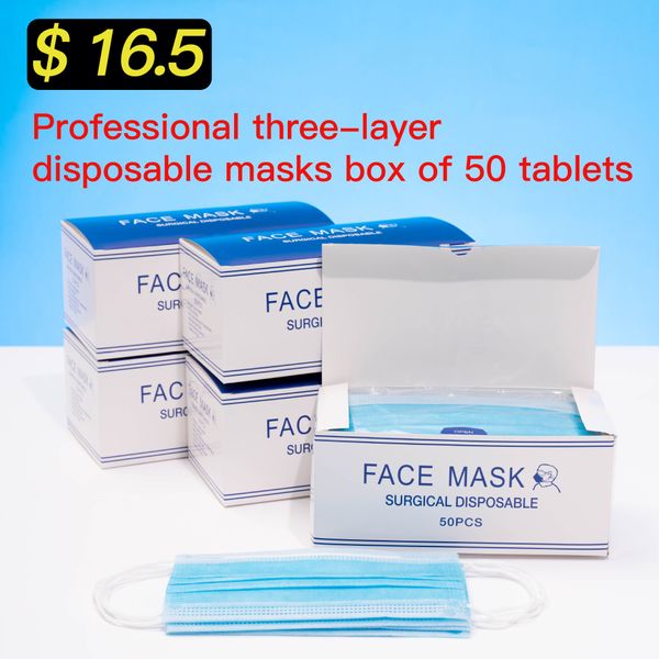 professional three-layer disposable mask non-woven dust mask safety breathable protective mask 50 pieces a box
professional three-layer disposable mask non-woven dust mask safety breathable protective mask 50 pieces a box