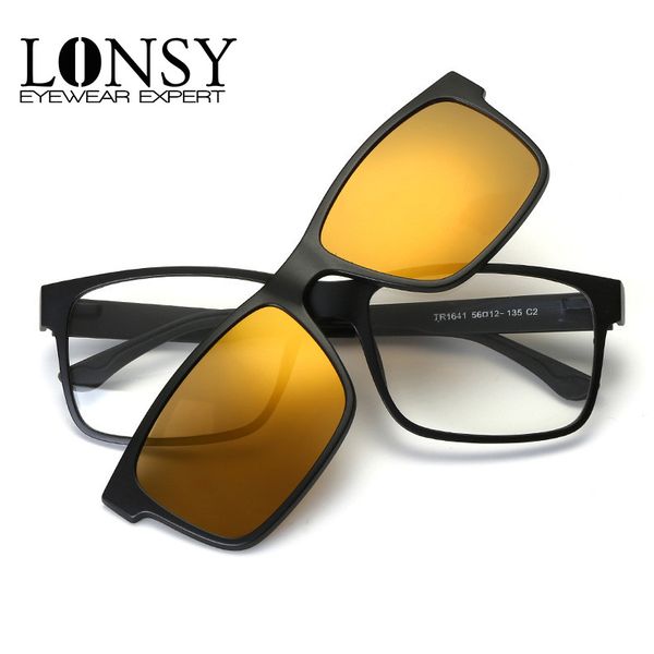 lonsy 2020 fashion square optical glasses with sunglasses lens brand designer vintage sun glasses women men oculos masculino, White;black
lonsy 2020 fashion square optical glasses with sunglasses lens brand designer vintage sun glasses women men oculos masculino, White;black