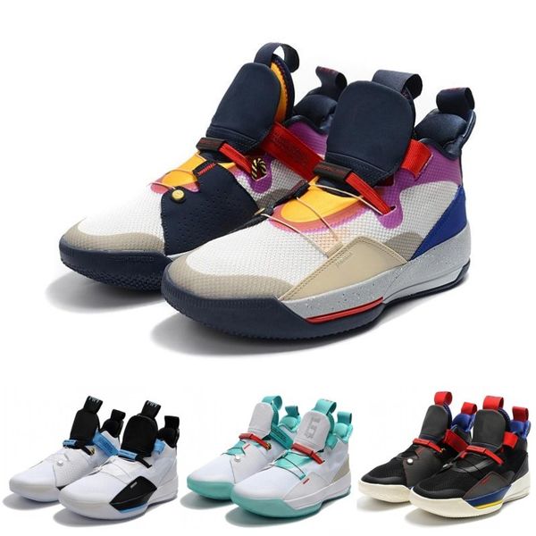 Designer Sneaker 33 33s Future of Flight Blackout ZOOM Basketball Shoes White Metallic Gold Michigan PE 2019 casual shoe trainer AQ8830-100 
Designer Sneaker 33 33s Future of Flight Blackout ZOOM Basketball Shoes White Metallic Gold Michigan PE 2019 casual shoe trainer AQ8830-100