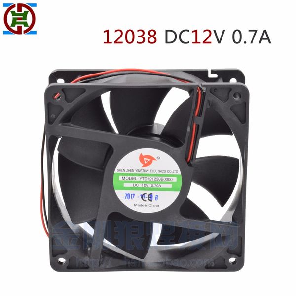 ydt air flow cooling fan 12038 dc12v 0.7a, plastic case, industrial grade /120x120x38mm for welding machine
ydt air flow cooling fan 12038 dc12v 0.7a, plastic case, industrial grade /120x120x38mm for welding machine