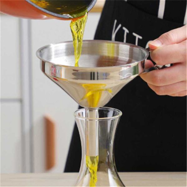 3 size stainless steel wide mouth wine oil honey funnel with detachable strainer/filter for liquid kitchen bar tools
3 size stainless steel wide mouth wine oil honey funnel with detachable strainer/filter for liquid kitchen bar tools