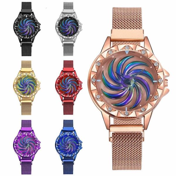 luxury women wheels watches magnetic starry sky female clock quartz wristwatch fashion ladies wrist watch reloj mujer relogio feminino, Slivery;brown 
luxury women wheels watches magnetic starry sky female clock quartz wristwatch fashion ladies wrist watch reloj mujer relogio feminino, Slivery;brown
