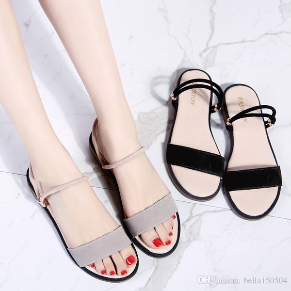 designer sandals summer girs shoes fashion women flat sandals concise solid flip flops ladies casual roman summer beach slippers, Black
designer sandals summer girs shoes fashion women flat sandals concise solid flip flops ladies casual roman summer beach slippers, Black