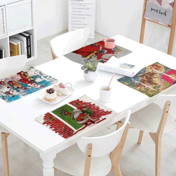 christmas tablecloth 42x32cm santa claus snowman living room decoration napkin western mats linen new year gifts
christmas tablecloth 42x32cm santa claus snowman living room decoration napkin western mats linen new year gifts