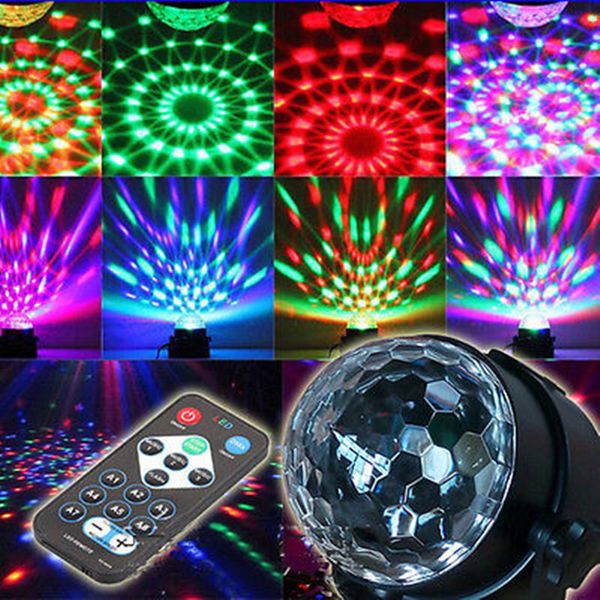 LED Lighting Rotating Magic Ball Light Lamp Disco Party Bar Effect Light Stage+Remote Control Festive Glow Party Light Supplies
LED Lighting Rotating Magic Ball Light Lamp Disco Party Bar Effect Light Stage+Remote Control Festive Glow Party Light Supplies