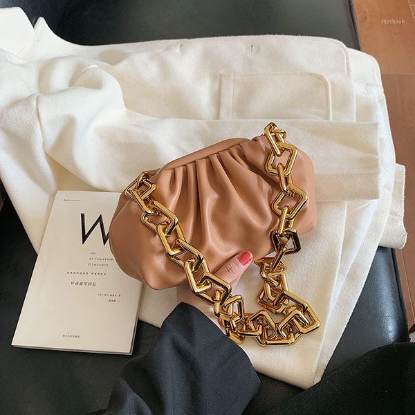 handbags women bags dumplings package simple solid color fashion trend wild personality shoulder bag purse1