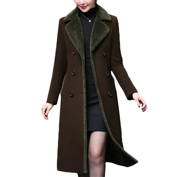 xuxi women's wool thicken vintage woman coat elegant women outerwear warm winter female overcoat cashmere plus size 5xl fz277, Black
xuxi women's wool thicken vintage woman coat elegant women outerwear warm winter female overcoat cashmere plus size 5xl fz277, Black