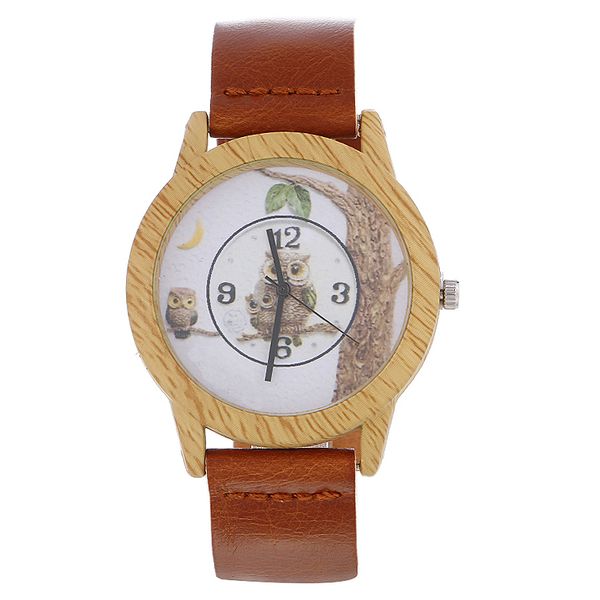 fashion owl cartoon watch wooden quartz watches men women gift leather band modern analog wrist watch relogio masculino, Slivery;brown
fashion owl cartoon watch wooden quartz watches men women gift leather band modern analog wrist watch relogio masculino, Slivery;brown