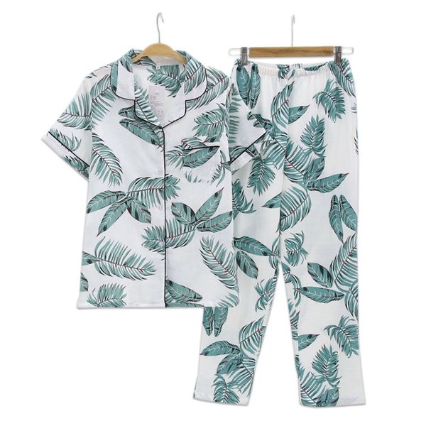 fresh leaf pyjamas women 100% gauze cotton short sleeve trousers korea pajamas mujer homewear women sleepwear, Black;red
fresh leaf pyjamas women 100% gauze cotton short sleeve trousers korea pajamas mujer homewear women sleepwear, Black;red