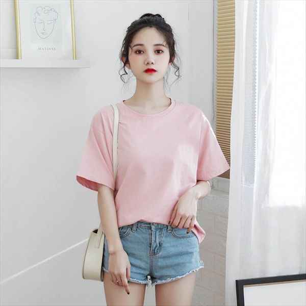 pure color 2020 t-shirt women's loose slim duan xiu pure color cotton 2020 t-shirt women's cotton loose slim duan xiu, White
pure color 2020 t-shirt women's loose slim duan xiu pure color cotton 2020 t-shirt women's cotton loose slim duan xiu, White